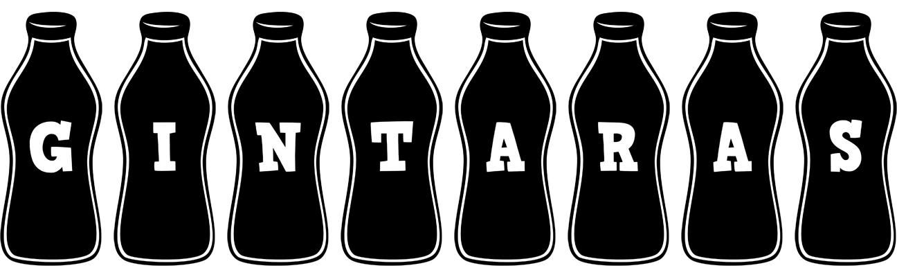 Gintaras bottle logo