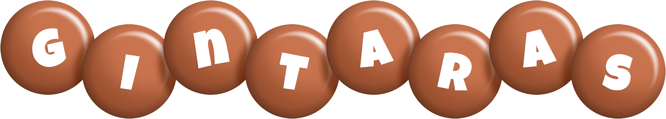 Gintaras candy-brown logo