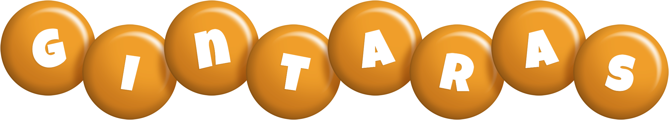 Gintaras candy-orange logo