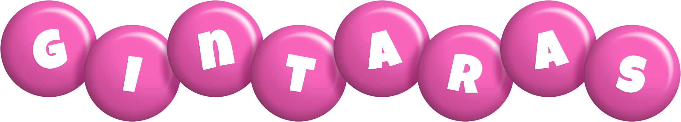 Gintaras candy-pink logo