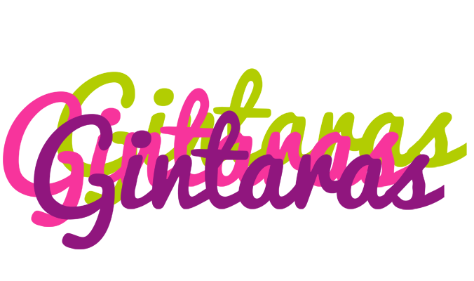 Gintaras flowers logo