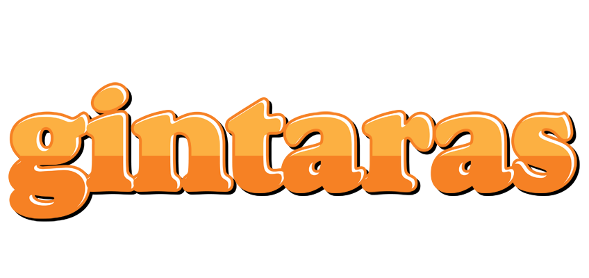 Gintaras orange logo