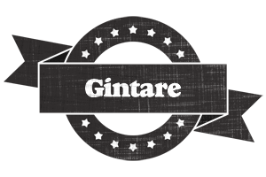 Gintare grunge logo