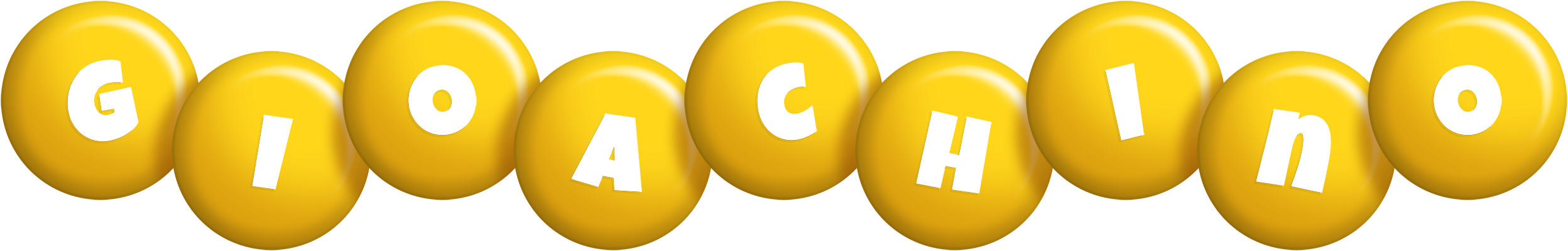 Gioachino candy-yellow logo