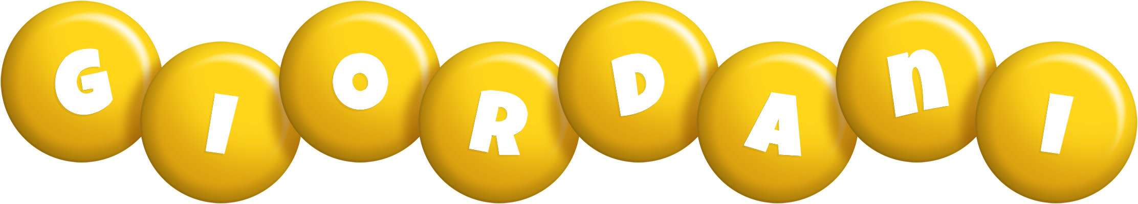 Giordani candy-yellow logo