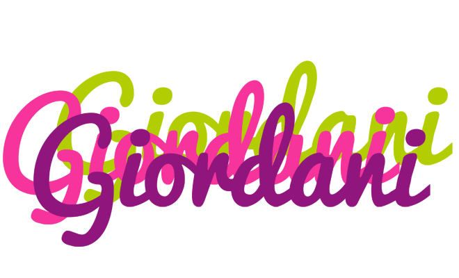 Giordani flowers logo