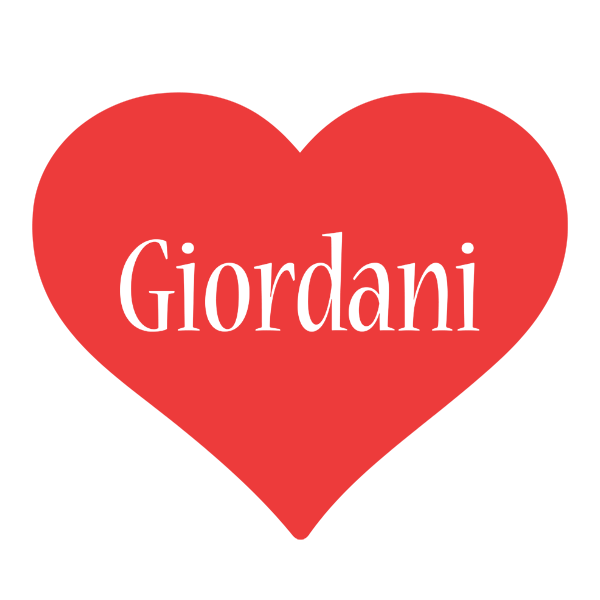 Giordani love logo