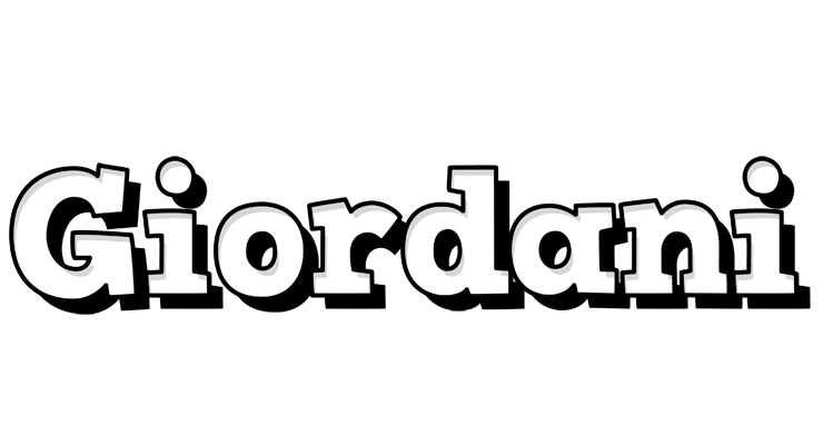 Giordani snowing logo