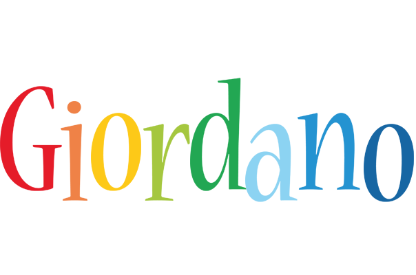Giordano birthday logo