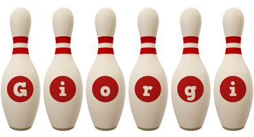 Giorgi bowling-pin logo