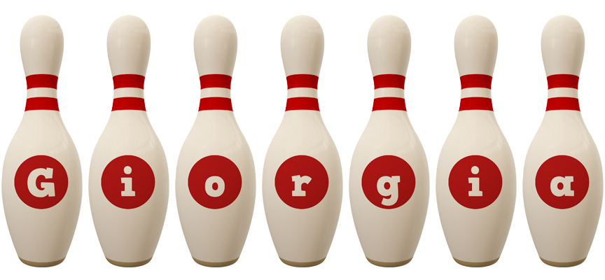 Giorgia bowling-pin logo