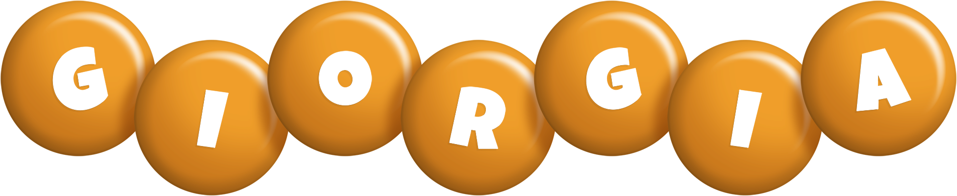 Giorgia candy-orange logo