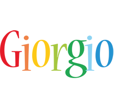 Giorgio birthday logo