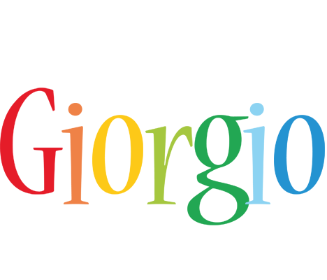 Giorgio birthday logo