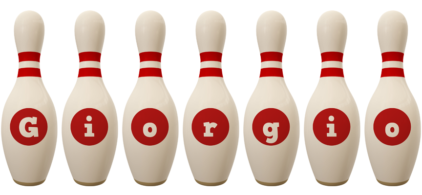 Giorgio bowling-pin logo