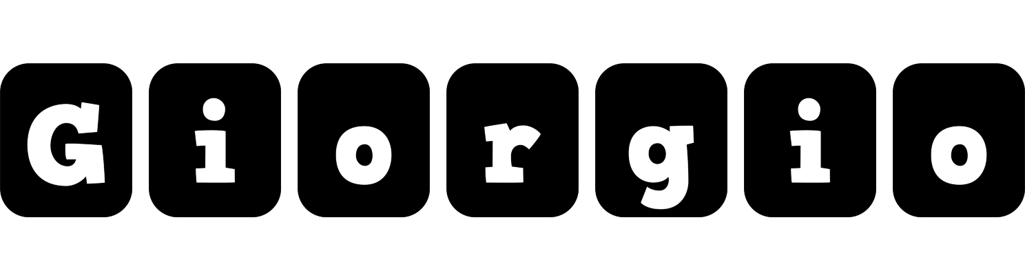 Giorgio box logo