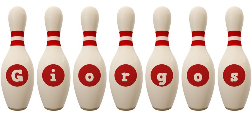 Giorgos bowling-pin logo