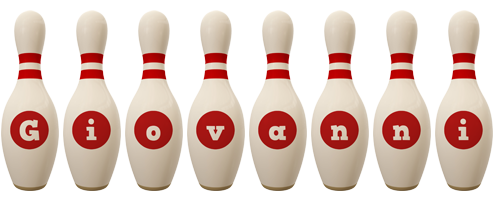 Giovanni bowling-pin logo