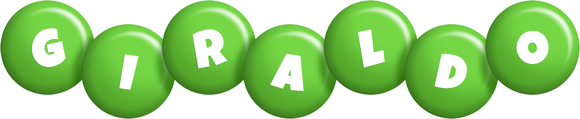 Giraldo candy-green logo