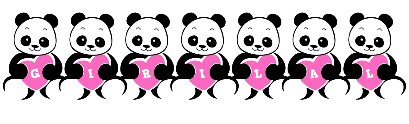 Girilal love-panda logo