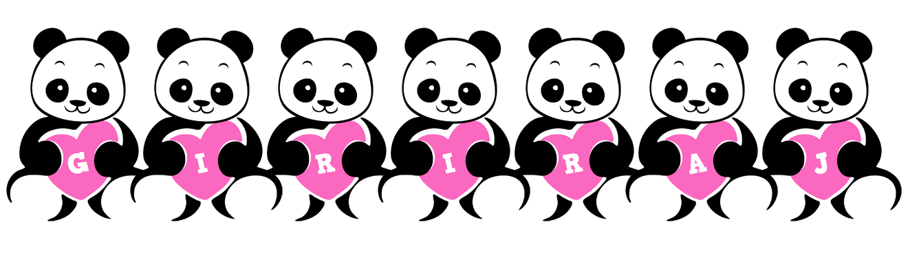 Giriraj love-panda logo