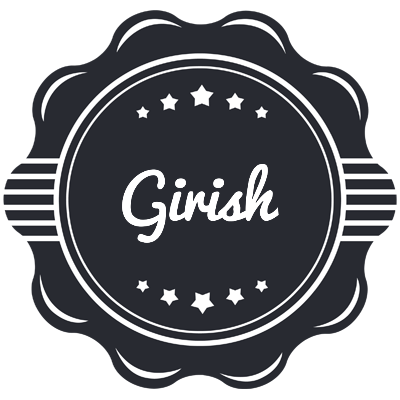 Girish badge logo