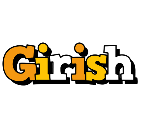 Girish cartoon logo