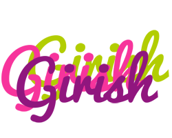 Girish flowers logo