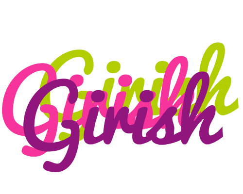 Girish flowers logo