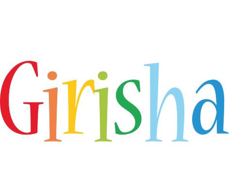 Girisha birthday logo