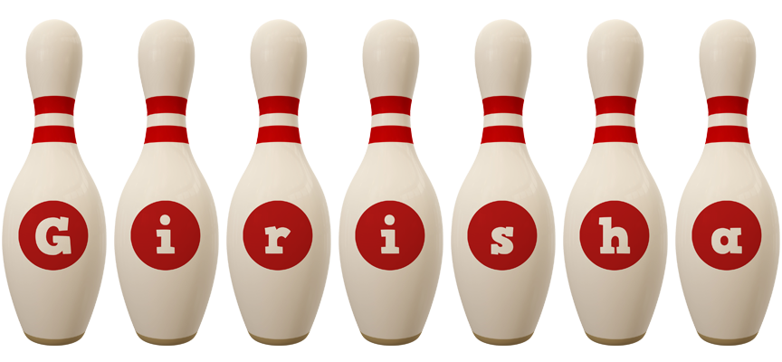 Girisha bowling-pin logo