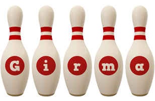 Girma bowling-pin logo