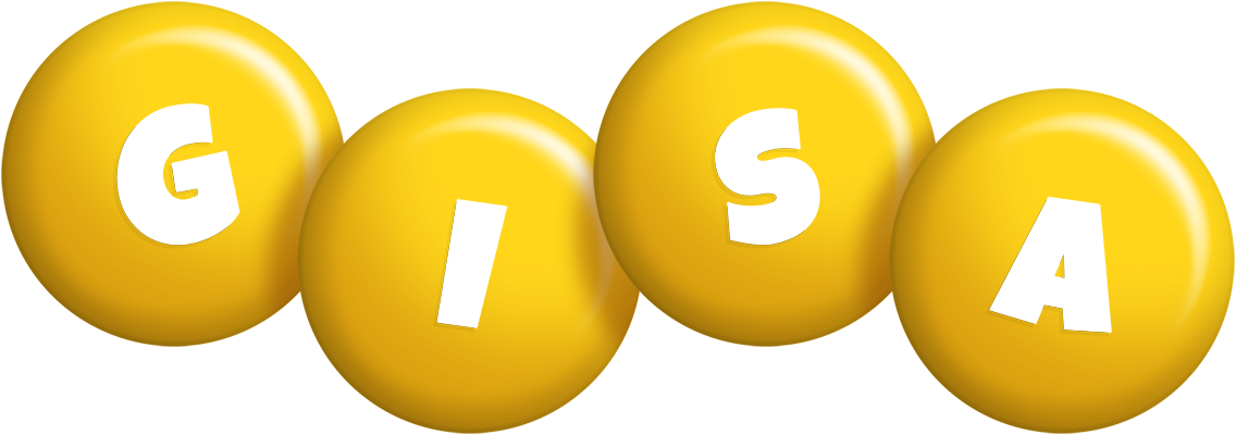 Gisa candy-yellow logo