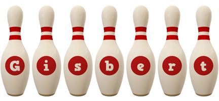 Gisbert bowling-pin logo