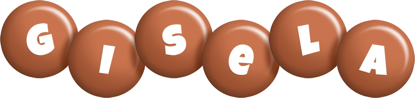 Gisela candy-brown logo
