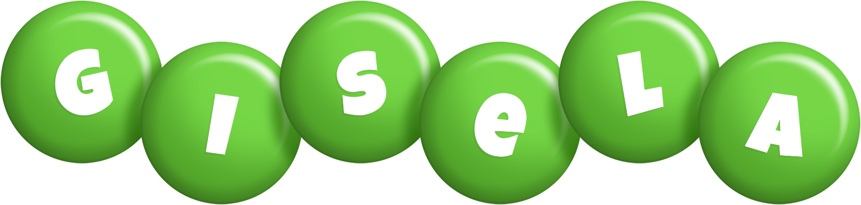 Gisela candy-green logo