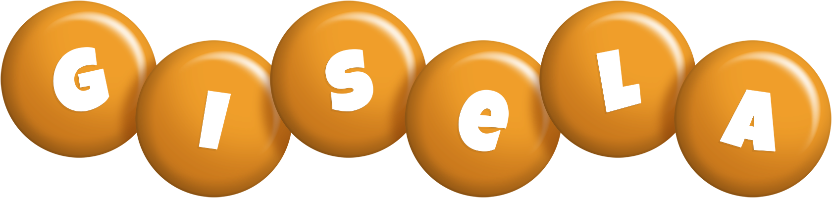 Gisela candy-orange logo