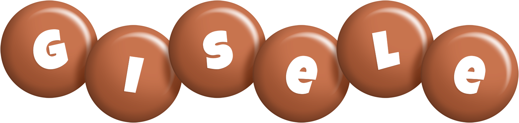 Gisele candy-brown logo
