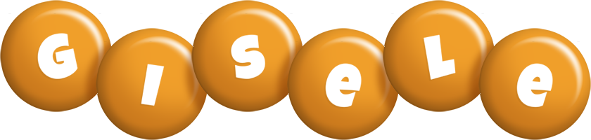 Gisele candy-orange logo