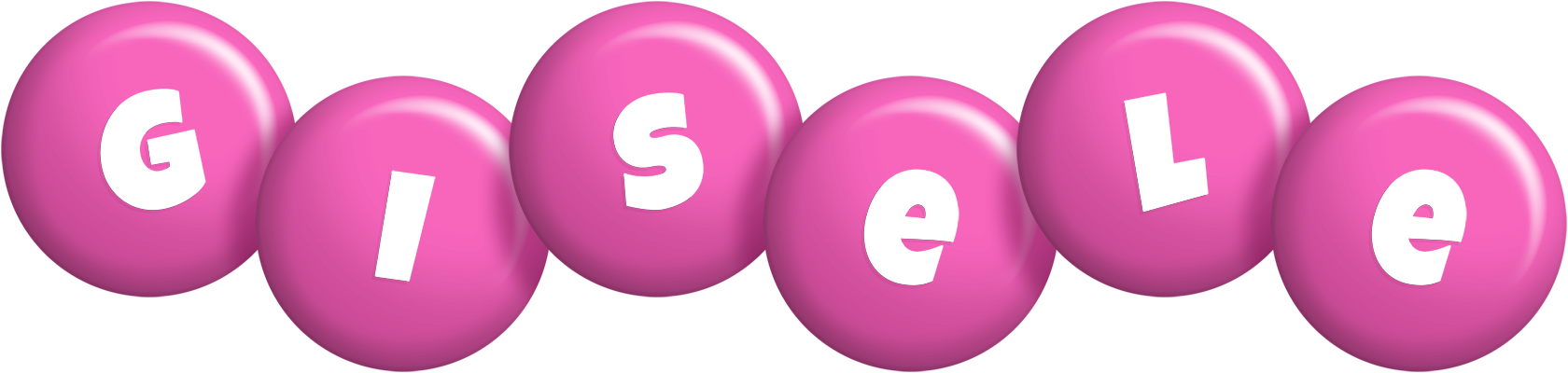 Gisele candy-pink logo