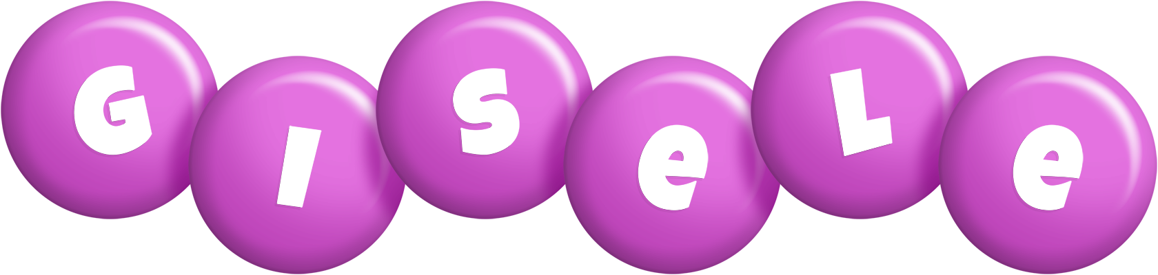 Gisele candy-purple logo
