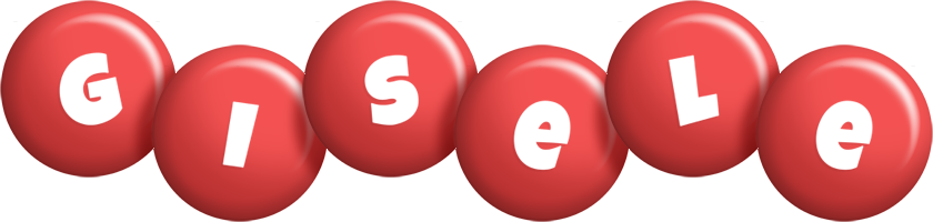 Gisele candy-red logo
