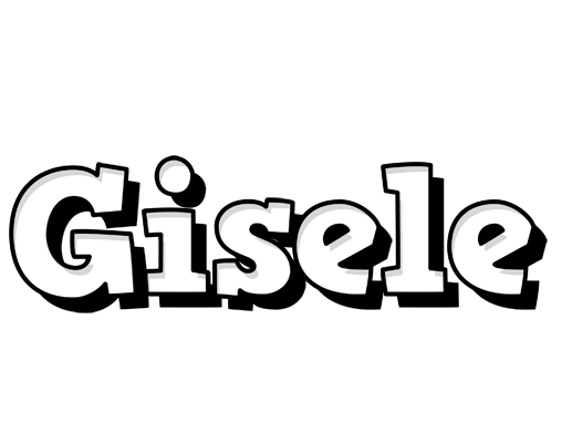 Gisele snowing logo