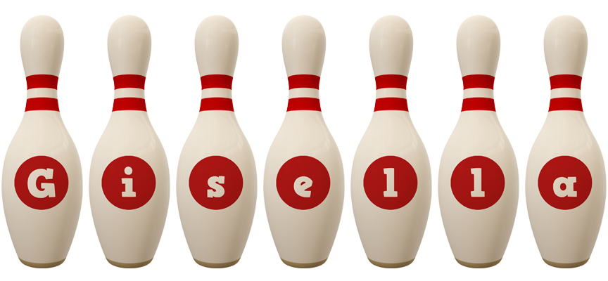 Gisella bowling-pin logo