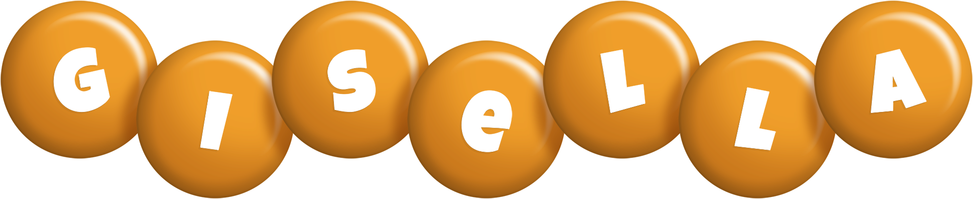 Gisella candy-orange logo