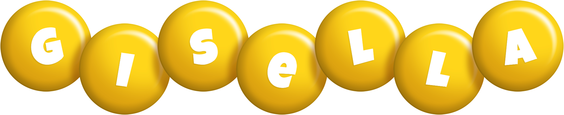 Gisella candy-yellow logo