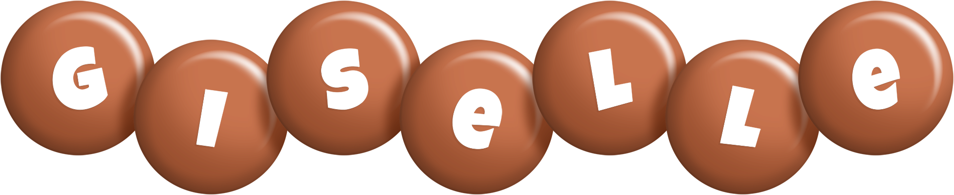 Giselle candy-brown logo