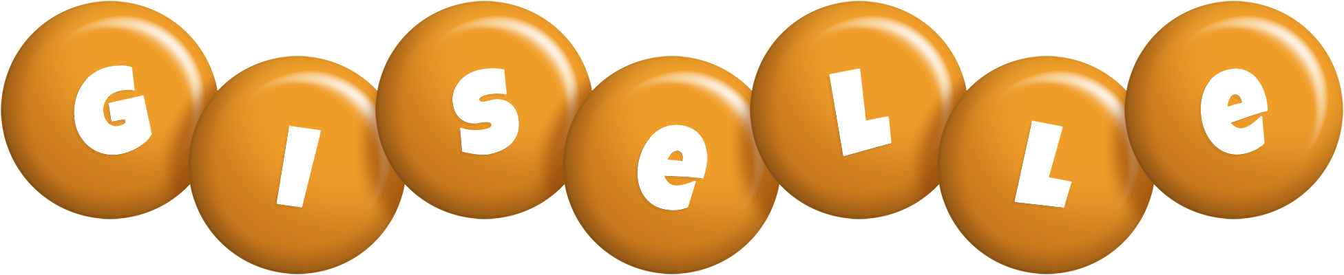 Giselle candy-orange logo
