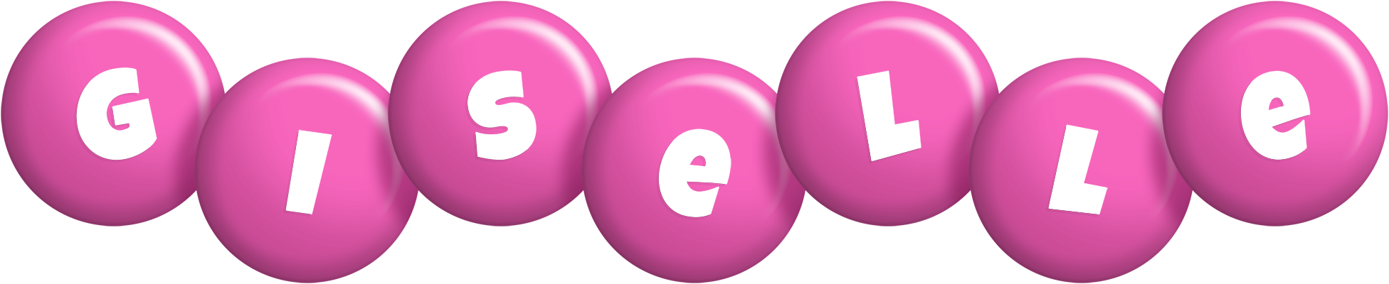 Giselle candy-pink logo