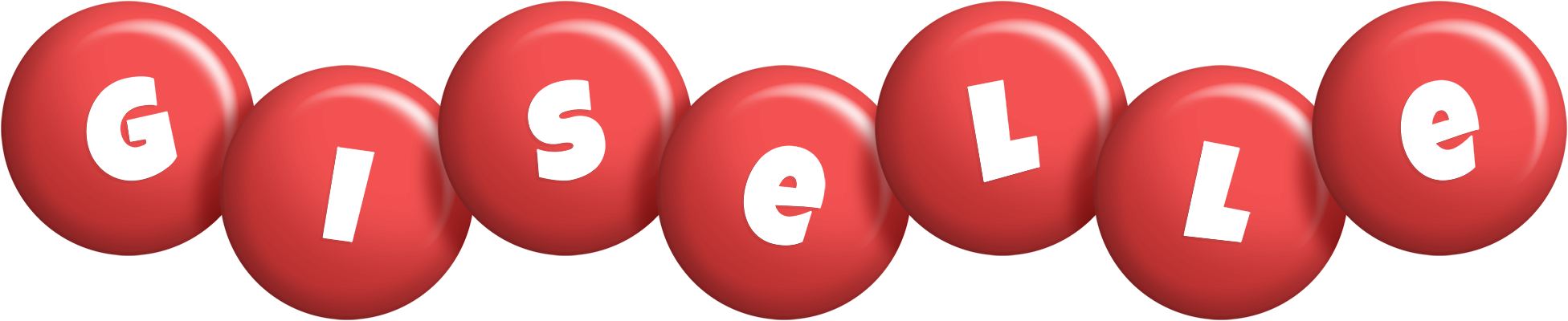 Giselle candy-red logo